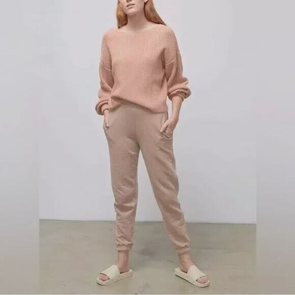 LUNYA Women’s Ottium Tan Pink Pull On Restore Double Faced Lounge Jogger Pants - Picture 10 of 10